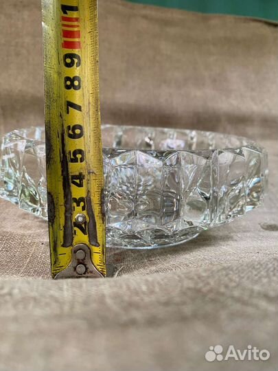 Конфетница салатница хрустальная СССР