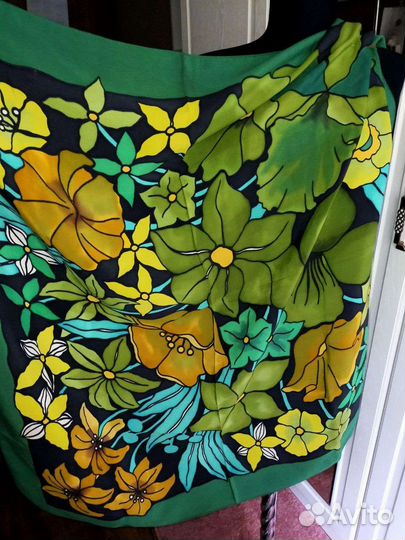 Платок винтаж нат шёлк