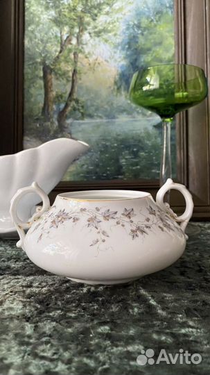 Антикварный фарфор Гарднер сахарница