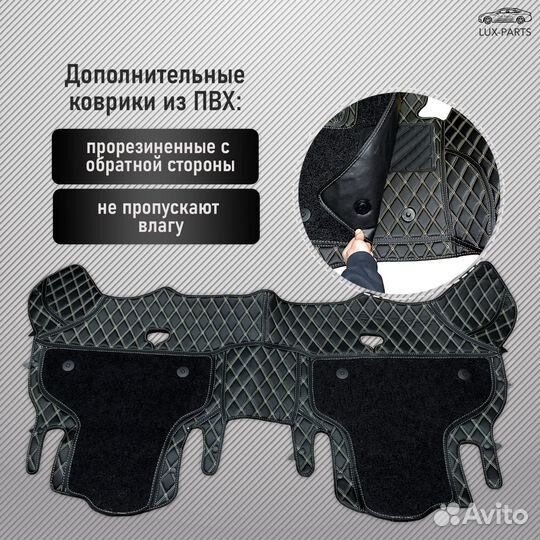 3D коврики из премиум экокожи JAC J7