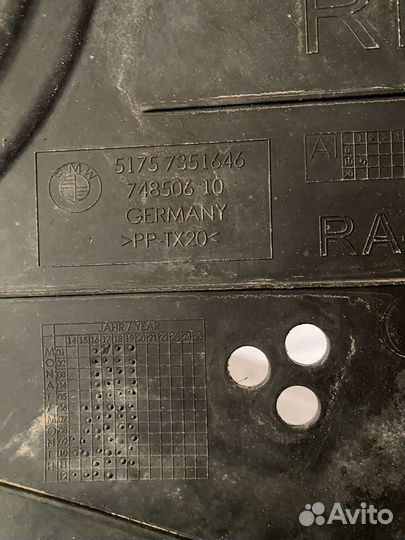 Защита днища кузова правая BMW F11/G12