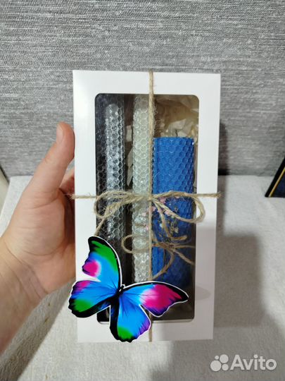 Свечи из вощины Подарок на день матери