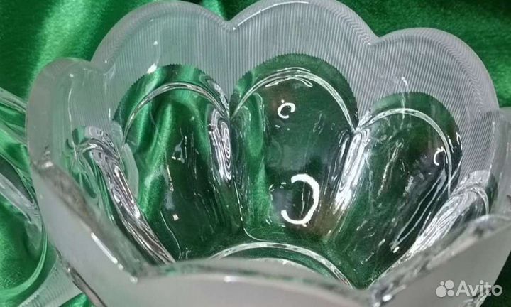 Ваза-салатник с крышкой хрусталь СССР 70-79гг