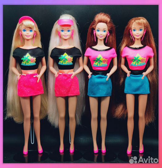 1993 год. Барби Глиттер Хеир. Glitter Hair Barbie
