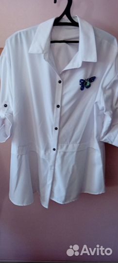 Блузка белая, женская