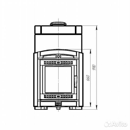 Печь Для Бани Атмосфера XL+ ктт в облицовке «Тальк