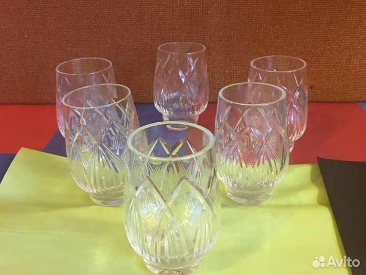 Хрустальные стаканы гусь хрустальный СССР