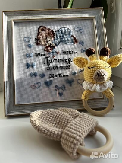 Погремушки и грызунки-шуршалки ручной работы