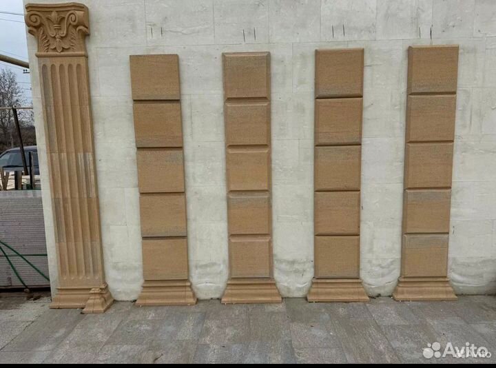 Камень натуральный с установкой на фасад