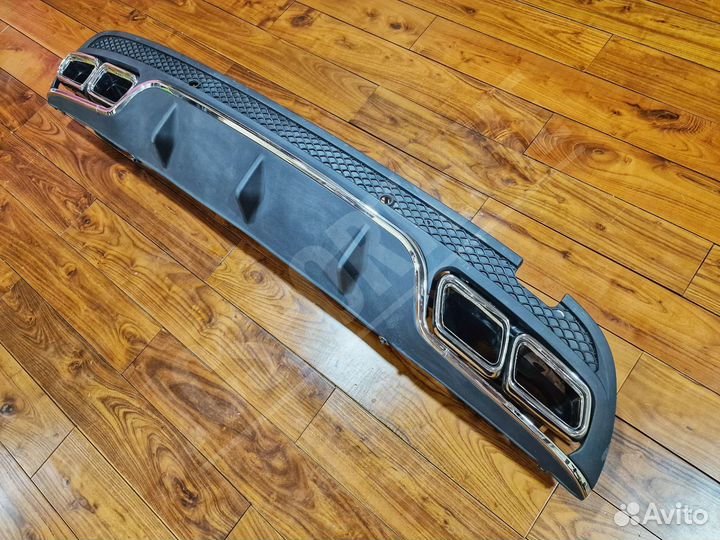 Диффузор с насадками Mercedes C63 AMG W205