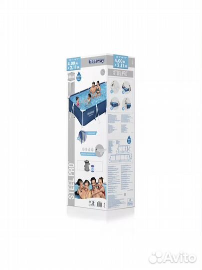 Бассейн 400х211х81 + фильтр-насос Bestway 56424