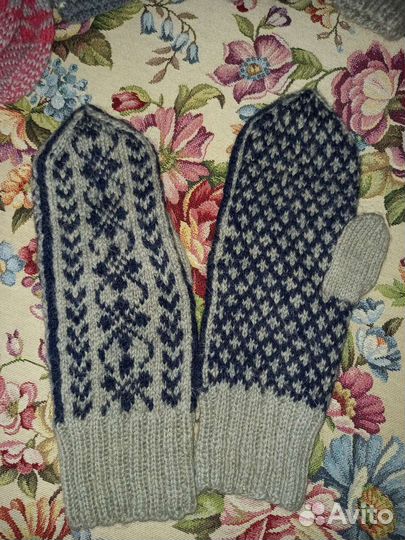 Варежки, шерсть