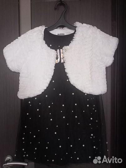 Платье с шубкой