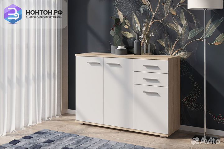 Комод Fun кд-3 дуб сонома / белый