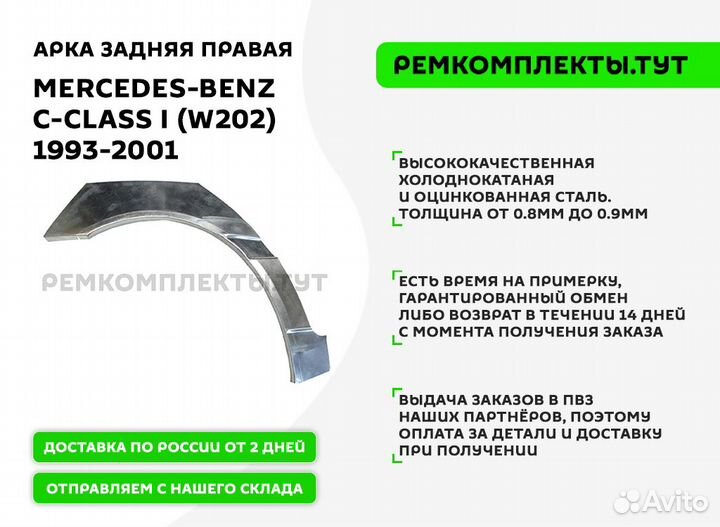 Арка задняя LADA Kalina седан правая