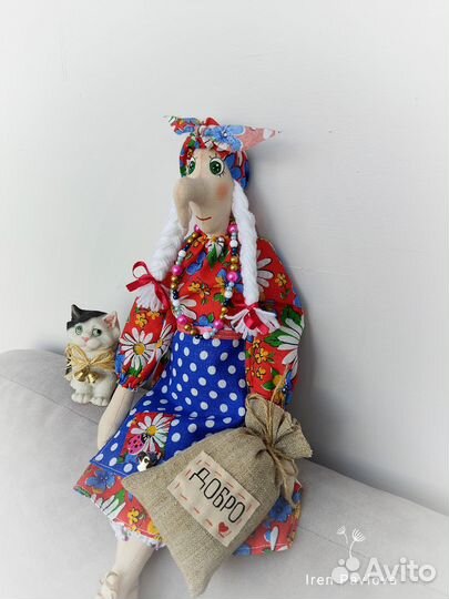 Баба Яга и домовёнок в стиле тильда