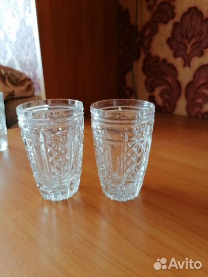 Стаканы хрустальные