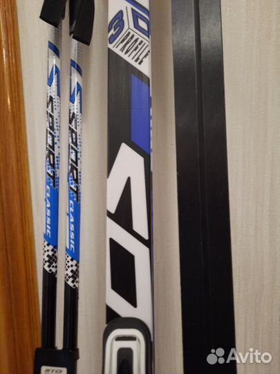 Лыжи беговые 170и175см, новые,комплект
