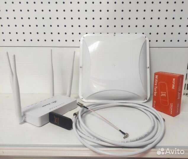 Комплект интернет для дачи 4G Роутер Модем Антенна