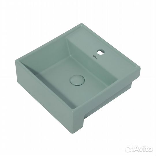 Раковина накладная abber Rechteck AC2208MCG светло-зеленая матовая