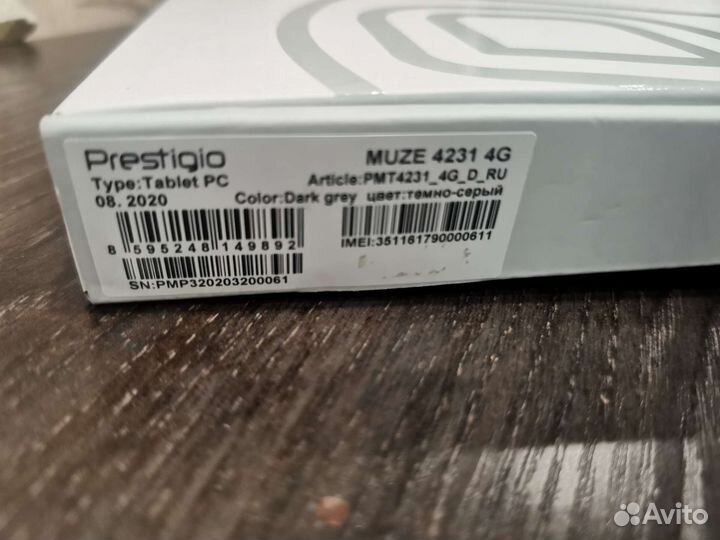 Планшет muse 4231 4g prestigio