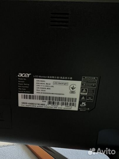 Acer GN246HLBbid