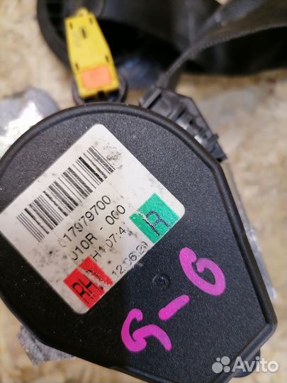 Ремень безопасности правый Volkswagen Golf 6