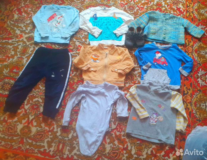 Детские вещи пакетом куртка, ботинки и т.д. 0-2г