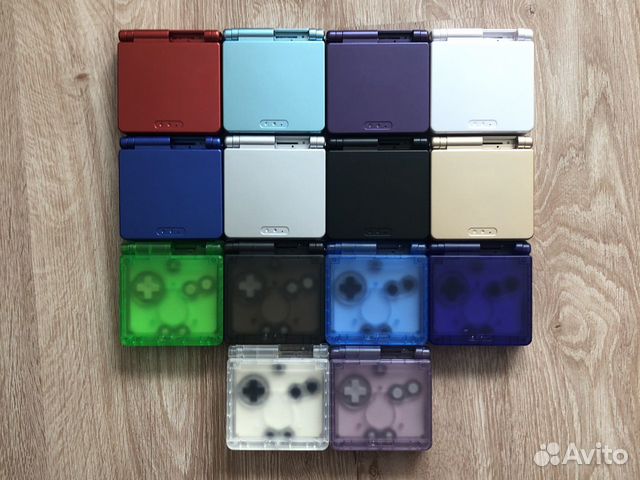 Корпуса Game Boy Advance SP и другие комплектующие