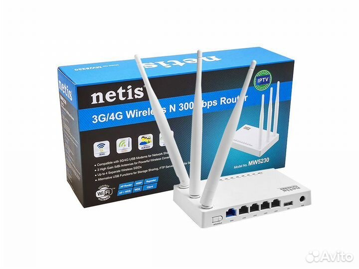 Роутер netis MW5230 Wi-Fi для 4g модем