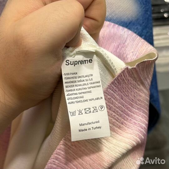 Синий Свитшот Supreme