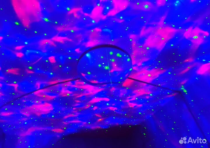 Светильник ночник проектор Звёздное небо Bluetooth