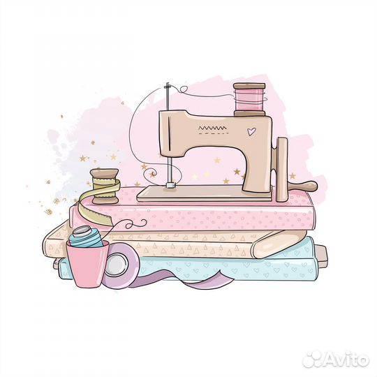 Подшив штор