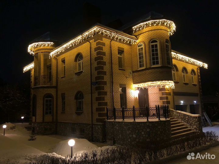 Новогоднее оформление домов