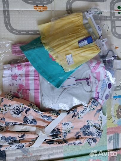 Вещи для девочки 122-128 новые пакетом