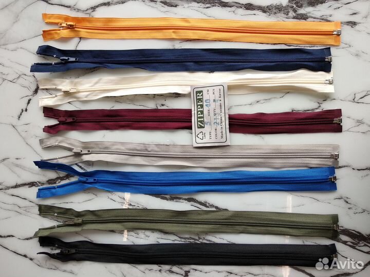 Молнии спиральные в ассортименте разъемные №5