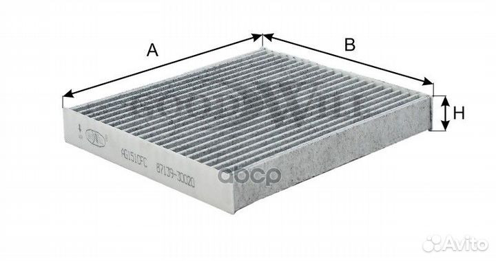 Фильтр салона угольный AG151CFC Goodwill