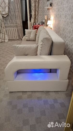 Диван еврокнижка Манчестер с подсветкой 07