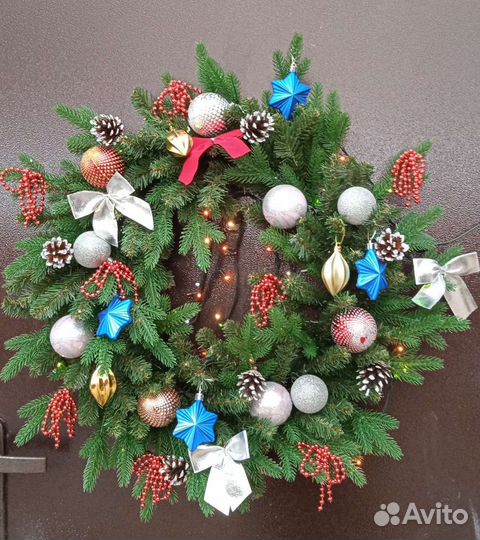 Рождественский венок, новогодняя ёлочка