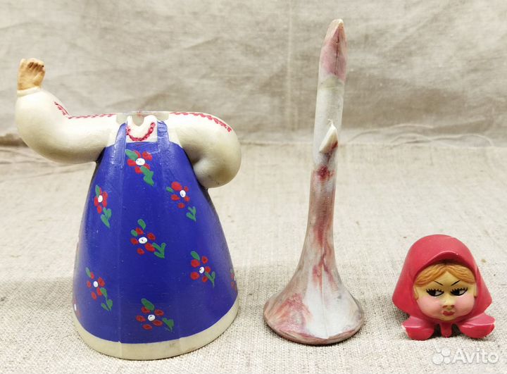 Кукла качалка болванчик. Дeвочка 12,5см СССР