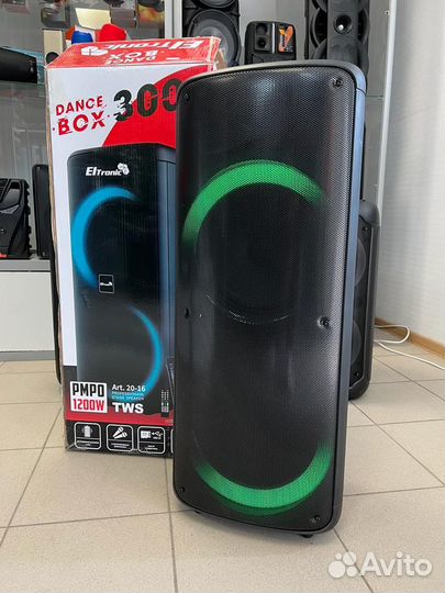 Колонка etronic 20-16 1200w 2 микрофона