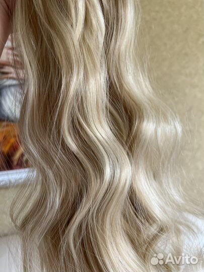 Волосы на заколках