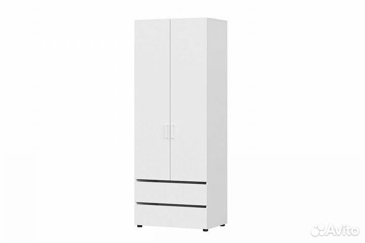 Шкаф двухстворчатый с двумя ящиками IKEA 80х210х52