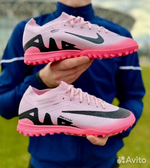 Сороконожки Nike Mercurial Air Zoom Pink&Black