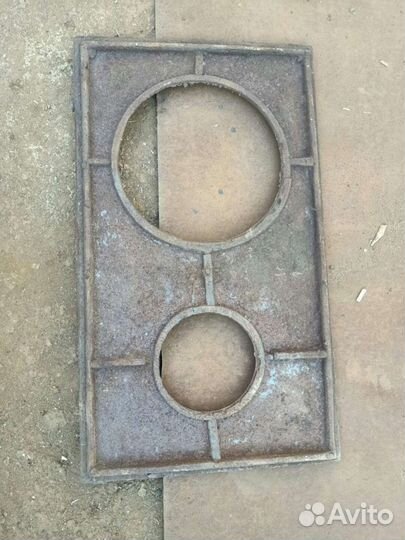 Плита чугунная старинная для печи СССР