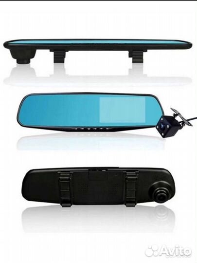 Видеорегистратор зеркало с камерой заднего вида