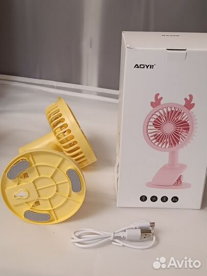 Мини Вентилятор на аккумуляторе