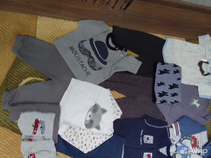 Пакет вещей на мальчика на весну 68-80