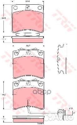 Колодки тормозные дисковые перед LCV GDB136