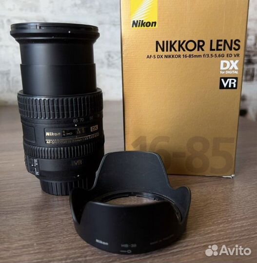 Nikon AF-S DX VR 16-85 F3.5-5.6G ED, новый